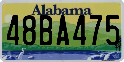 AL license plate 48BA475