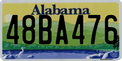 AL license plate 48BA476