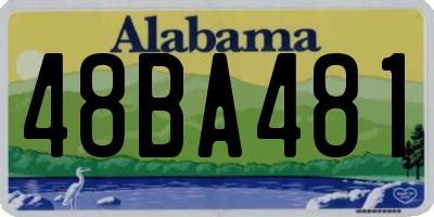 AL license plate 48BA481