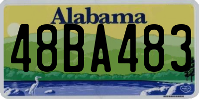 AL license plate 48BA483