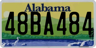 AL license plate 48BA484