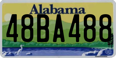 AL license plate 48BA488