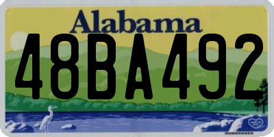 AL license plate 48BA492