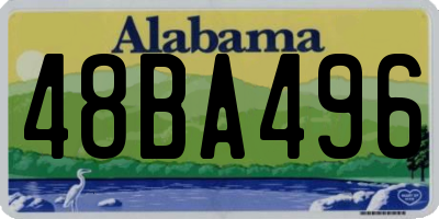 AL license plate 48BA496