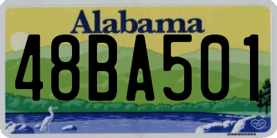 AL license plate 48BA501