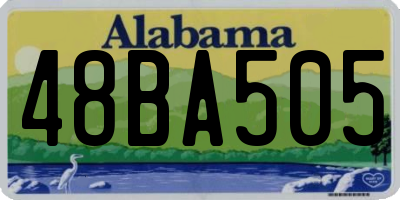 AL license plate 48BA505
