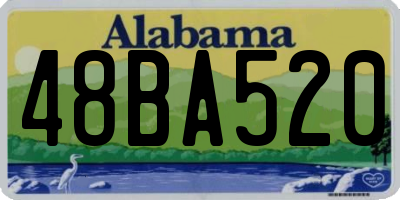 AL license plate 48BA520