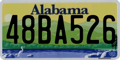 AL license plate 48BA526