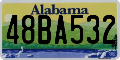 AL license plate 48BA532