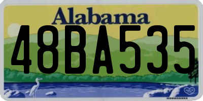 AL license plate 48BA535
