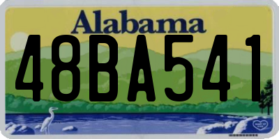 AL license plate 48BA541