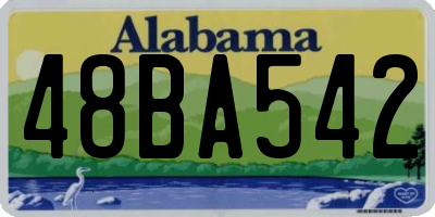 AL license plate 48BA542