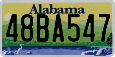 AL license plate 48BA547