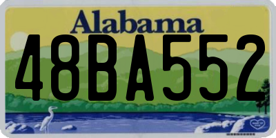 AL license plate 48BA552
