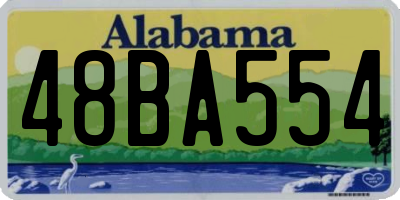 AL license plate 48BA554