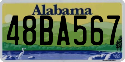 AL license plate 48BA567