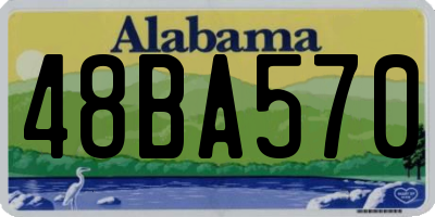 AL license plate 48BA570