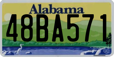 AL license plate 48BA571
