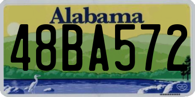 AL license plate 48BA572