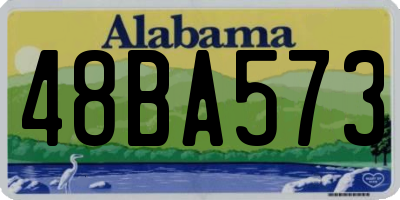 AL license plate 48BA573