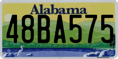 AL license plate 48BA575