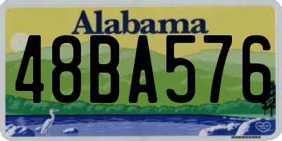 AL license plate 48BA576