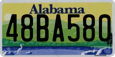 AL license plate 48BA580