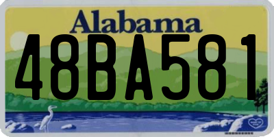 AL license plate 48BA581