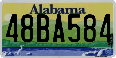 AL license plate 48BA584