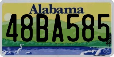 AL license plate 48BA585