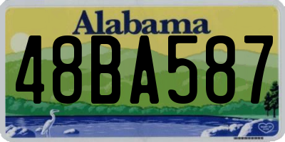 AL license plate 48BA587