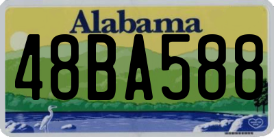 AL license plate 48BA588