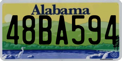 AL license plate 48BA594