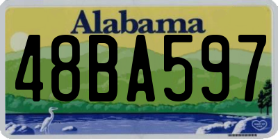 AL license plate 48BA597