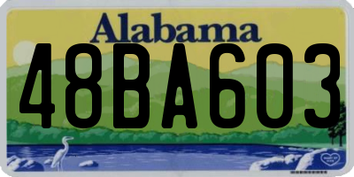 AL license plate 48BA603