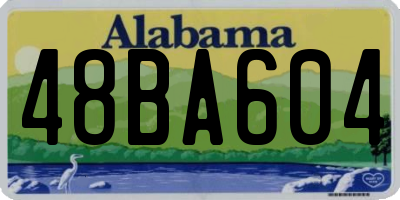 AL license plate 48BA604