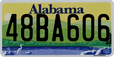 AL license plate 48BA606