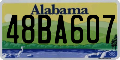 AL license plate 48BA607