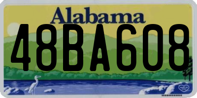 AL license plate 48BA608