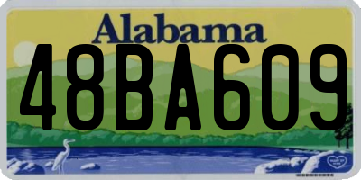 AL license plate 48BA609