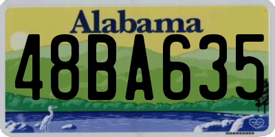 AL license plate 48BA635