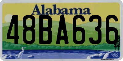 AL license plate 48BA636