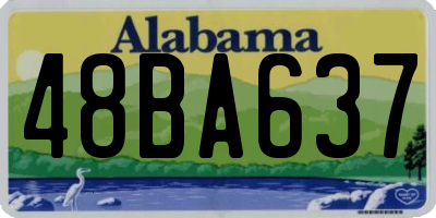 AL license plate 48BA637