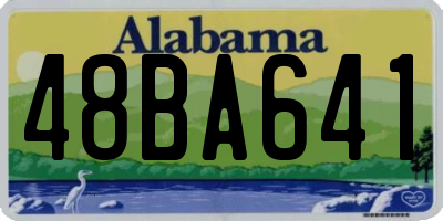 AL license plate 48BA641