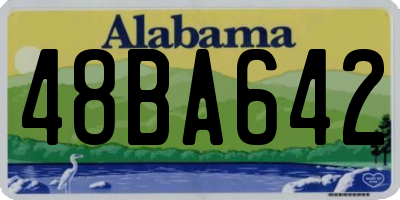 AL license plate 48BA642