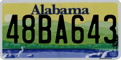AL license plate 48BA643