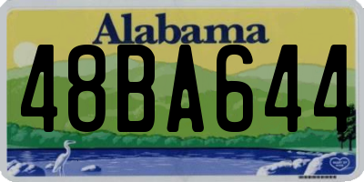 AL license plate 48BA644