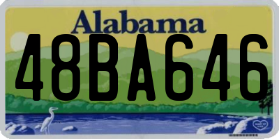 AL license plate 48BA646