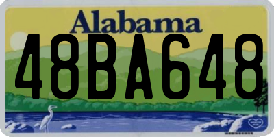 AL license plate 48BA648