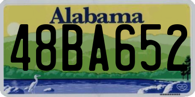 AL license plate 48BA652